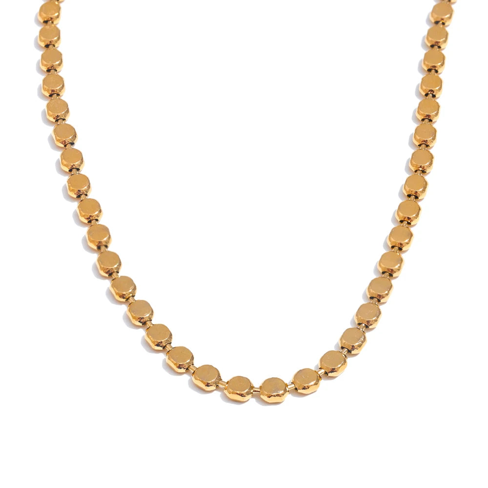 Cleo Bright Square Chain Necklace