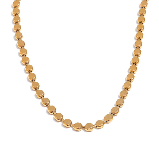 Cleo Bright Square Chain Necklace