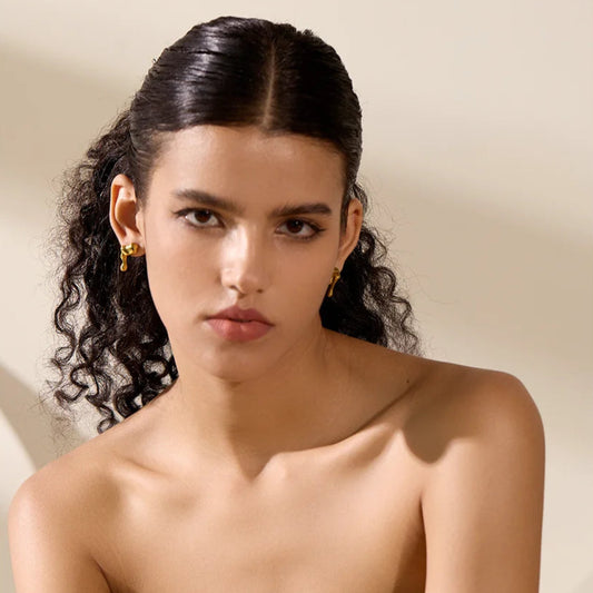 Asymmetrical Geometric Stud Earrings