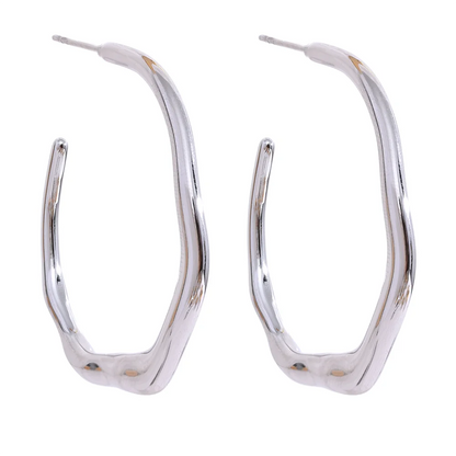Minimalist Geometric Hoop Earrings
