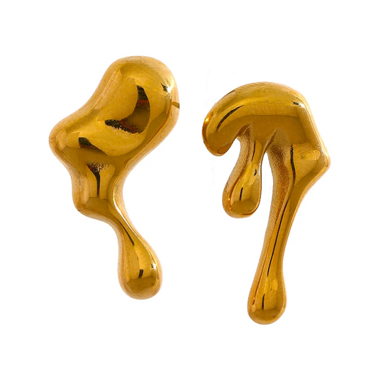 Asymmetrical Geometric Stud Earrings