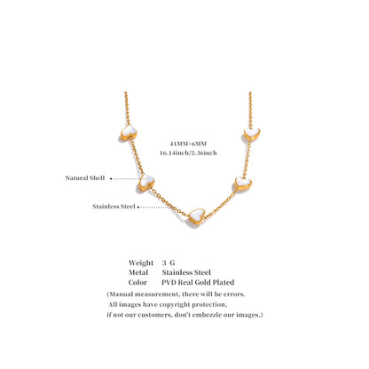 Double-Sided Shell Chain Necklace