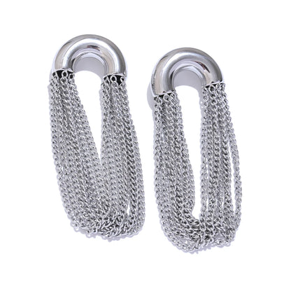 Long Tassel Drop Earrings