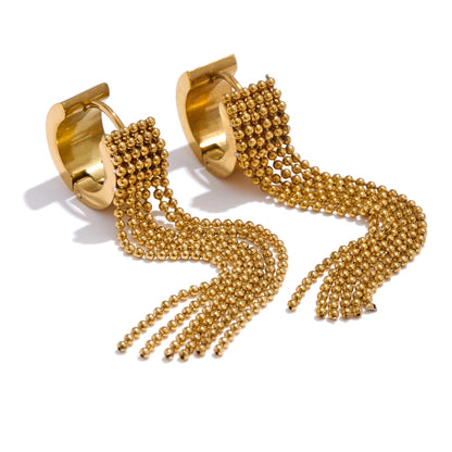 Nova Tassel Chain Drop Earrings