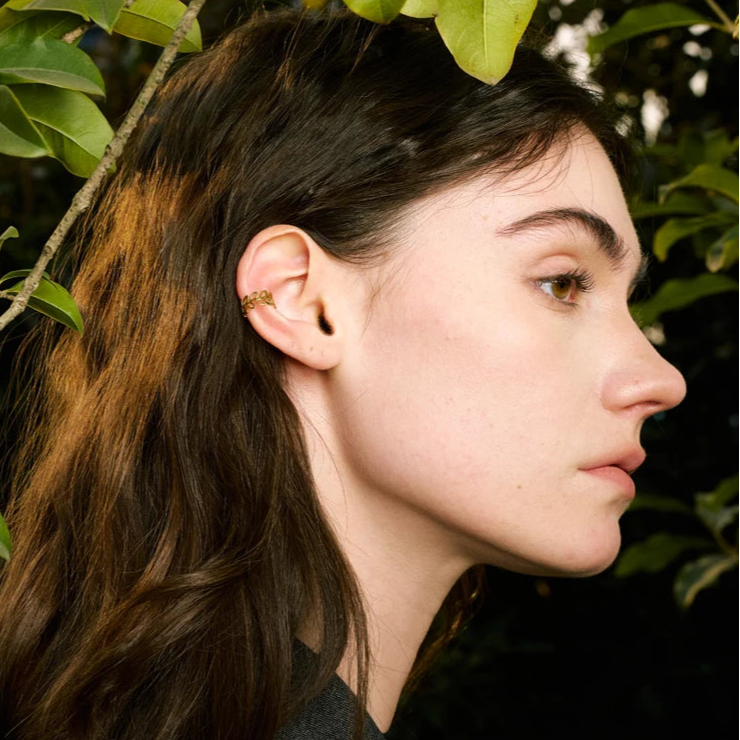 Hollow Leaf Ear Cuff Earrings