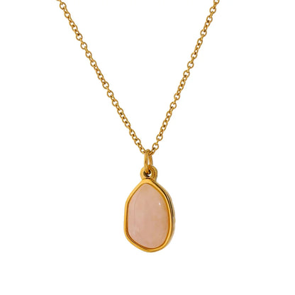 Crystal Teardrop Pendant Necklace