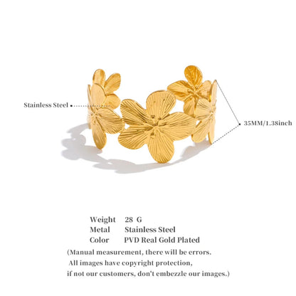 Flower Cuff Bracelet