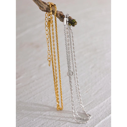 Double Layer Stainless Steel Anklet