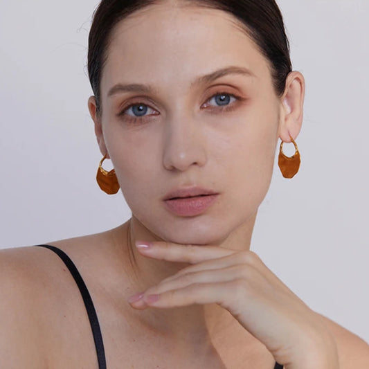 Chic Textured Huggie Hoop Earrings
