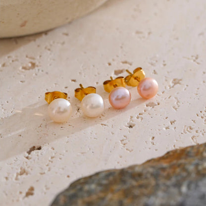 Freshwater Pearl Stud Earrings