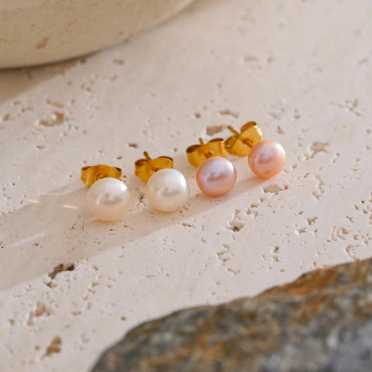 Freshwater Pearl Stud Earrings