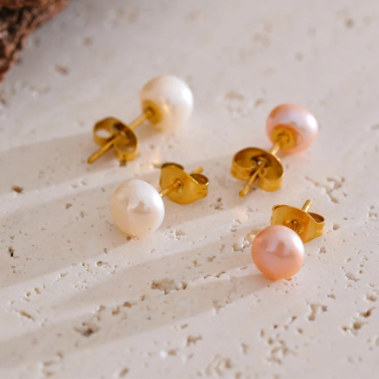 Freshwater Pearl Stud Earrings