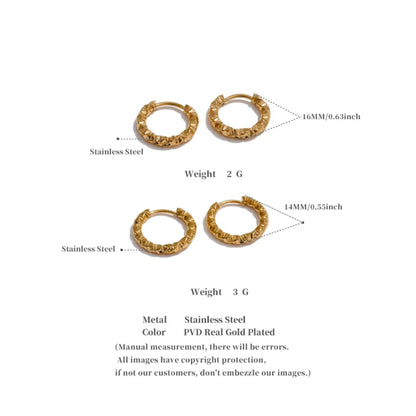 Classic Round Hoop Earrings