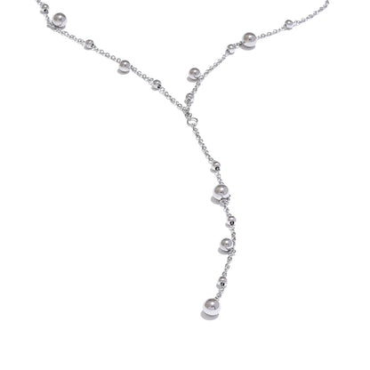 Long Bead Pendant Necklace