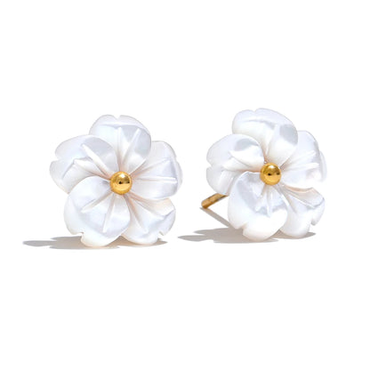 Bloom Shell Stud Earrings