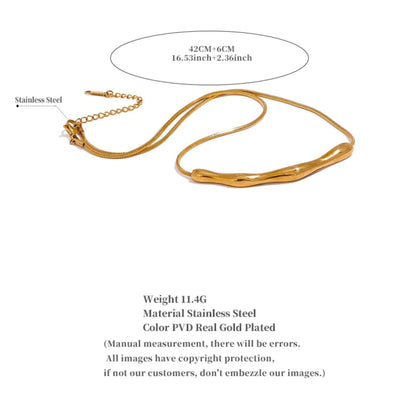 Geometric Pendant Clavicle Necklace
