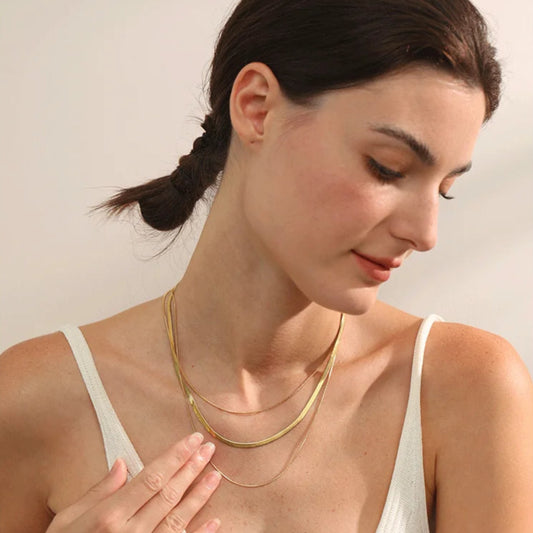 Layered Snake Chain Necklace