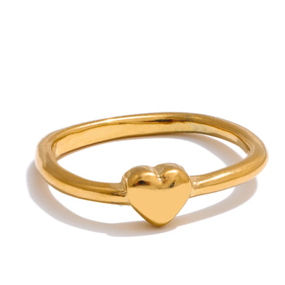 Minimalist Heart-Shaped Ring