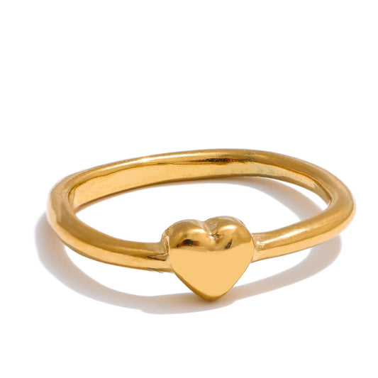 Minimalist Heart-Shaped Ring