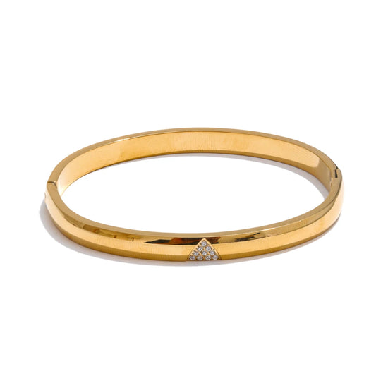 Exquisite Zircon Round Bangle