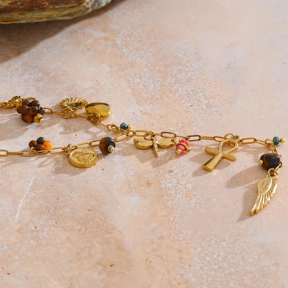 Natural Stone Pendant Necklace
