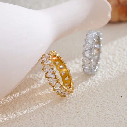 Delicate Heart Cubic Zirconia Ring