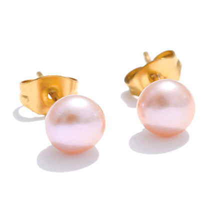 Freshwater Pearl Stud Earrings