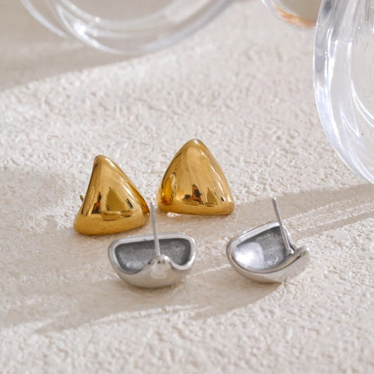 Minimalist Triangle Stud Earrings