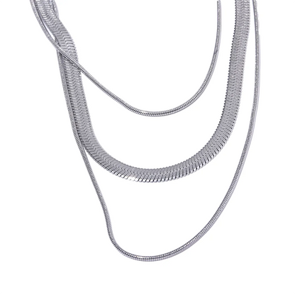 Layered Snake Chain Necklace