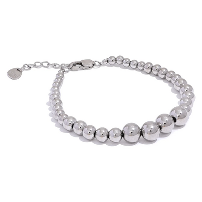 Beaded Chain Necklace and Bracelet