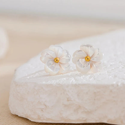 Bloom Shell Stud Earrings