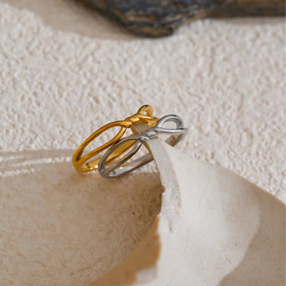 Minimalist Twisted Thin Ring