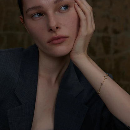 Flora CZ Flower Bracelet