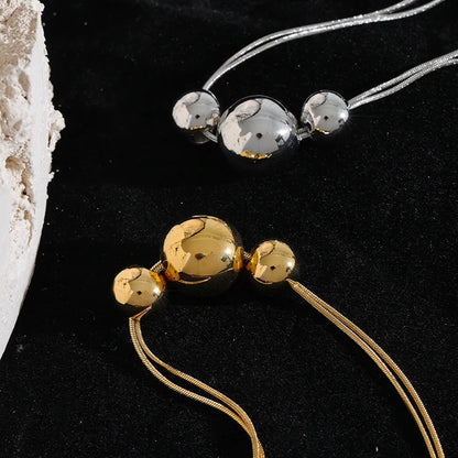Aria Round Beads Pendant Necklace