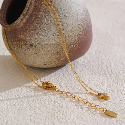 Small Cross Pendant Necklace