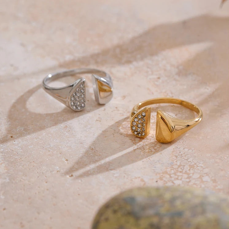 Heart-Shaped Zirconia Ring