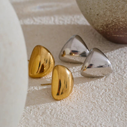 Minimalist Triangle Stud Earrings