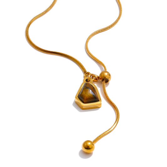 Tiger Eye Pendant Necklace