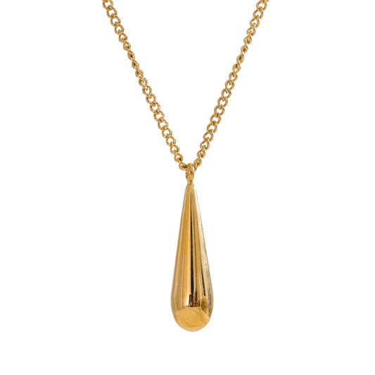 Minimalist Water Drop Pendant Necklace