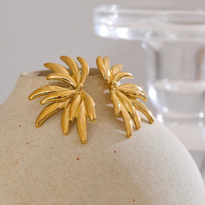 Floral Statement Stud Earrings