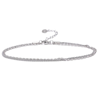 Double Layer Stainless Steel Anklet