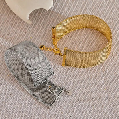 Wide Choker Necklace & Bracelet Set