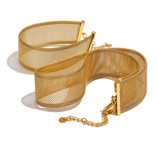 Wide Choker Necklace & Bracelet Set