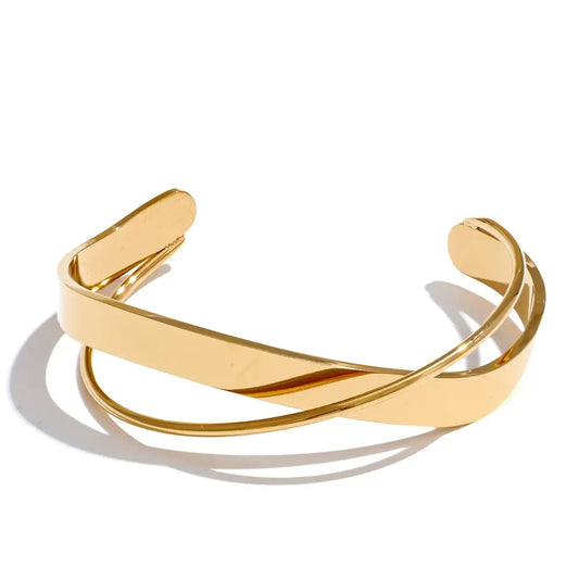 geometric open cuff bracelet