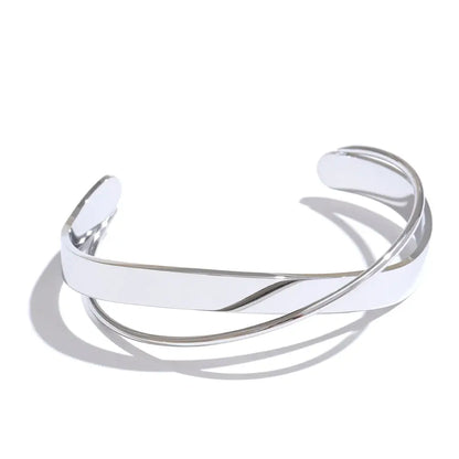 geometric open cuff bracelet