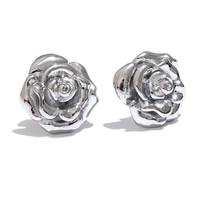 Rose Flower Stud Earrings